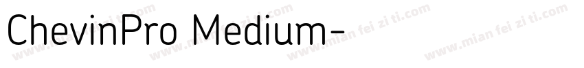 ChevinPro Medium字体转换